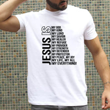 Load image into Gallery viewer, Jesus Is My God, My King, My Everything - Tru Story Bro - Men&#39;s Christian Short Sleeve T Shirt