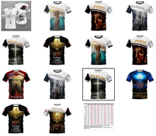 Load image into Gallery viewer, Various Colour Printed JESUS 3D T Shirts - sizes XXS - 6XL