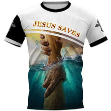 Load image into Gallery viewer, Various Colour Printed JESUS 3D T Shirts - sizes XXS - 6XL