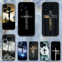 Load image into Gallery viewer, Jesus Inspired, Black Silicone  Phone Case For iPhone