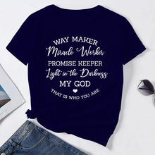 Load image into Gallery viewer, Way Maker, Miracle Worker - Women&#39;s Christian Faith TShirt