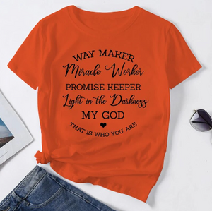 Way Maker, Miracle Worker - Women's Christian Faith TShirt