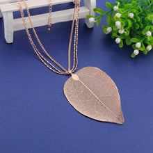 Load image into Gallery viewer, Delicate Skeleton Leaf Jewellery Set - Gold or Silver Plated