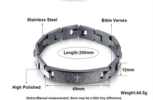 Lords Prayer - Stainless Steel Link Bracelet