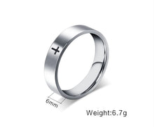 Load image into Gallery viewer, MenStainless Steel Cross Ring