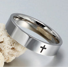 Load image into Gallery viewer, MenStainless Steel Cross Ring