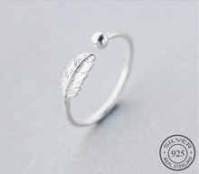 Load image into Gallery viewer, New Feather Plumage - 925 Sterling Silver Adjustable Rings