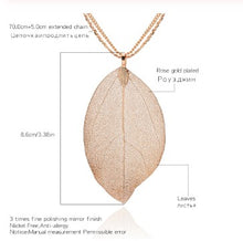 Load image into Gallery viewer, Delicate Skeleton Leaf Jewellery Set - Gold or Silver Plated