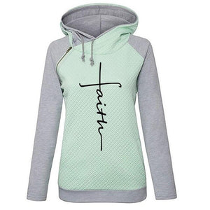 Women's Faith Sweatshirt Hoodie With Pockets