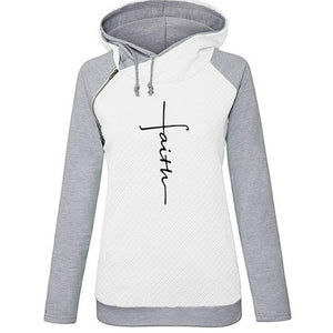 Women's Faith Sweatshirt Hoodie With Pockets