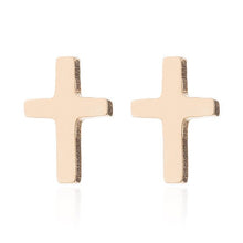 Load image into Gallery viewer, Cross Stud Earrings -Multiple Designs - Stainless Steel