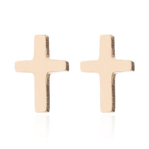 Cross Stud Earrings -Multiple Designs - Stainless Steel