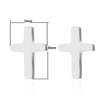 Load image into Gallery viewer, Cross Stud Earrings -Multiple Designs - Stainless Steel