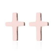 Load image into Gallery viewer, Cross Stud Earrings -Multiple Designs - Stainless Steel