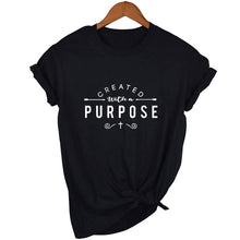 Load image into Gallery viewer, Created with A Purpose Cross T Shirts