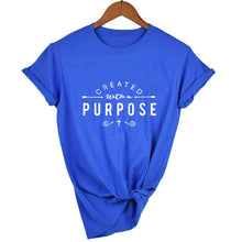 Load image into Gallery viewer, Created with A Purpose Cross T Shirts