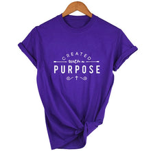 Load image into Gallery viewer, Created with A Purpose Cross T Shirts