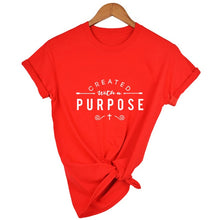 Load image into Gallery viewer, Created with A Purpose Cross T Shirts