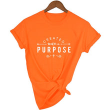 Load image into Gallery viewer, Created with A Purpose Cross T Shirts