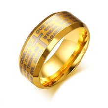 Load image into Gallery viewer, Lord&#39;s Prayer Cross Ring