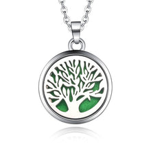 Load image into Gallery viewer, Tree Of Life - Magnetic Stainless Steel Essential Oil Diffuser - Locket Necklace