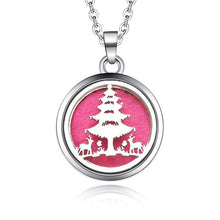 Load image into Gallery viewer, Tree Of Life - Magnetic Stainless Steel Essential Oil Diffuser - Locket Necklace