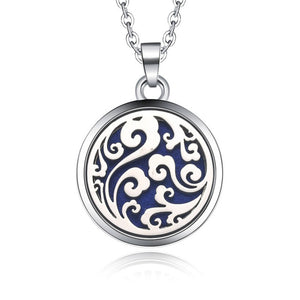 Tree Of Life - Magnetic Stainless Steel Essential Oil Diffuser - Locket Necklace