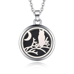 Tree Of Life - Magnetic Stainless Steel Essential Oil Diffuser - Locket Necklace