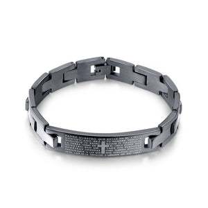 Lords Prayer - Stainless Steel Link Bracelet