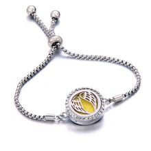 Load image into Gallery viewer, Essential Oil Diffuser Locket - 316L Stainless Steel Bracelets