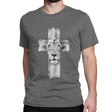 Load image into Gallery viewer, Men&#39;s Lion Of Judah Jesus T Shirt