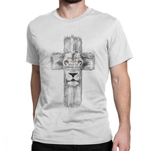 Load image into Gallery viewer, Men&#39;s Lion Of Judah Jesus T Shirt