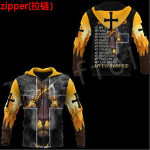 Load image into Gallery viewer, Knight&#39;s Templar - God Is Our Everything - Zip/Hoodies/Sweatshirts/Jacket