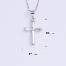 Load image into Gallery viewer, Heart Templar - 925 Sterling Silver Cubic Zircon Cross Necklaces - Multiple styles