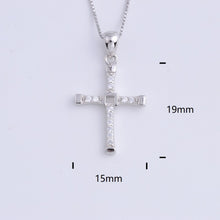 Load image into Gallery viewer, Heart Templar - 925 Sterling Silver Cubic Zircon Cross Necklaces - Multiple styles