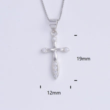 Load image into Gallery viewer, Heart Templar - 925 Sterling Silver Cubic Zircon Cross Necklaces - Multiple styles