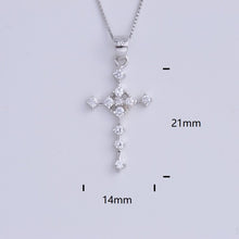 Load image into Gallery viewer, Heart Templar - 925 Sterling Silver Cubic Zircon Cross Necklaces - Multiple styles