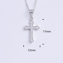 Load image into Gallery viewer, Heart Templar - 925 Sterling Silver Cubic Zircon Cross Necklaces - Multiple styles