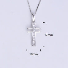 Load image into Gallery viewer, Heart Templar - 925 Sterling Silver Cubic Zircon Cross Necklaces - Multiple styles