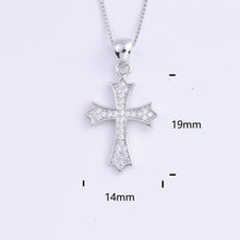 Load image into Gallery viewer, Heart Templar - 925 Sterling Silver Cubic Zircon Cross Necklaces - Multiple styles