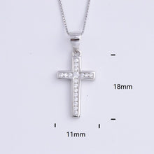 Load image into Gallery viewer, Heart Templar - 925 Sterling Silver Cubic Zircon Cross Necklaces - Multiple styles