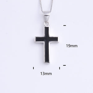 Heart Templar - 925 Sterling Silver Cubic Zircon Cross Necklaces - Multiple styles