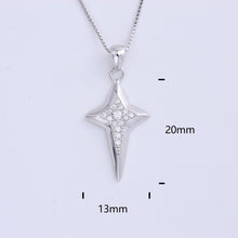 Load image into Gallery viewer, Heart Templar - 925 Sterling Silver Cubic Zircon Cross Necklaces - Multiple styles