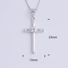 Load image into Gallery viewer, Heart Templar - 925 Sterling Silver Cubic Zircon Cross Necklaces - Multiple styles