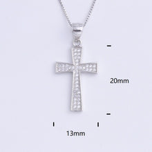 Load image into Gallery viewer, Heart Templar - 925 Sterling Silver Cubic Zircon Cross Necklaces - Multiple styles