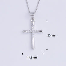 Load image into Gallery viewer, Heart Templar - 925 Sterling Silver Cubic Zircon Cross Necklaces - Multiple styles