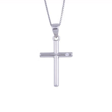 Load image into Gallery viewer, Heart Templar - 925 Sterling Silver Cubic Zircon Cross Necklaces - Multiple styles