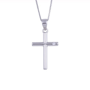 Heart Templar - 925 Sterling Silver Cubic Zircon Cross Necklaces - Multiple styles