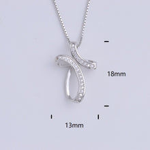 Load image into Gallery viewer, Heart Templar - 925 Sterling Silver Cubic Zircon Cross Necklaces - Multiple styles