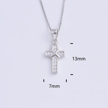 Load image into Gallery viewer, Heart Templar - 925 Sterling Silver Cubic Zircon Cross Necklaces - Multiple styles